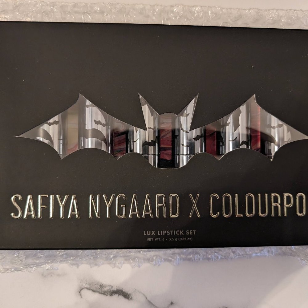 RARE Safiya Nygaard x Colourpop Lux Lipstick Set 🦇 5 Lipstick Collection